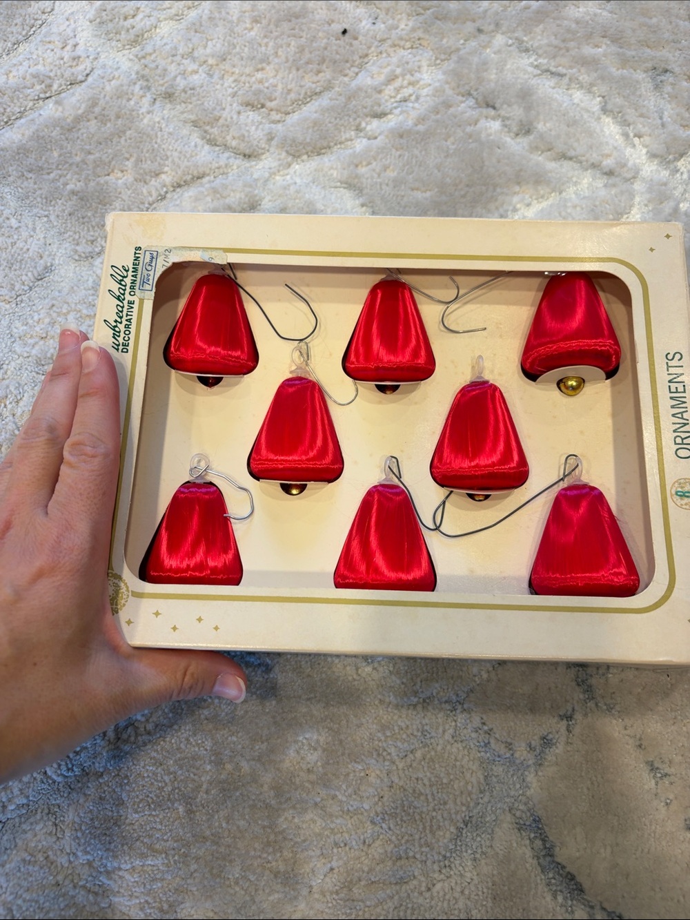 Vintage Pyramid decorative Bell Ornaments - Classic Holiday Decor